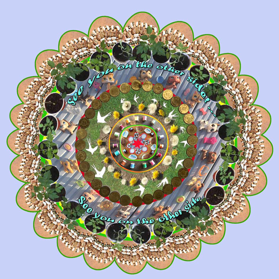 Imagination our nation mandala by Sally Chinea