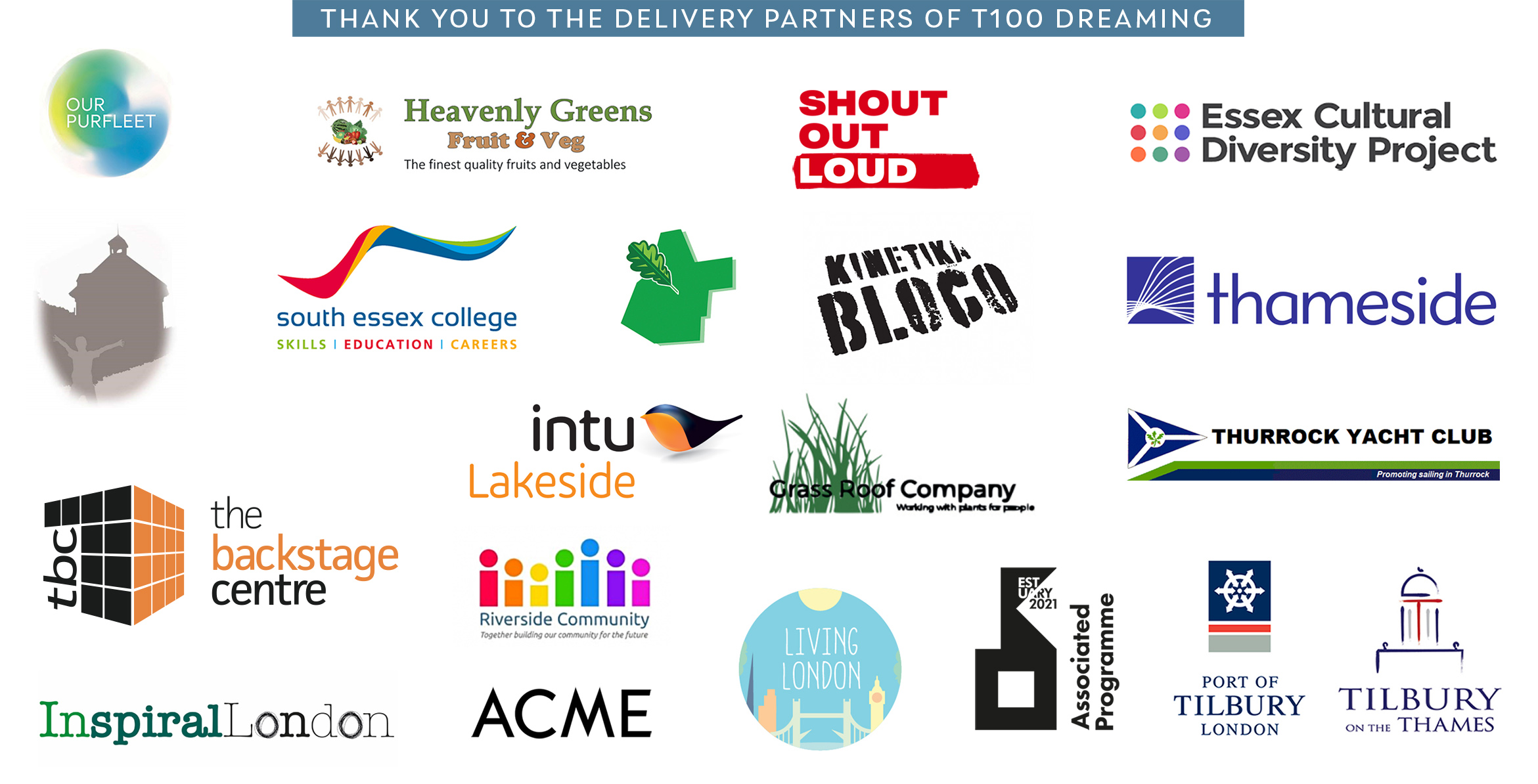 T100 Dreaming delivery partners