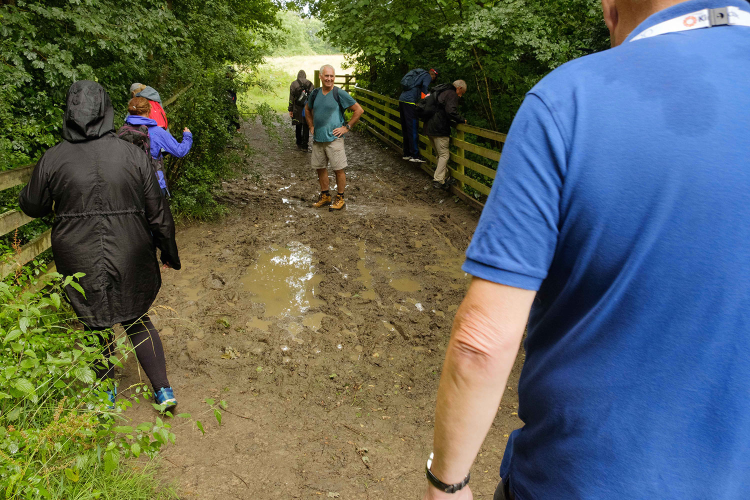 A muddy path at Langdon Hills